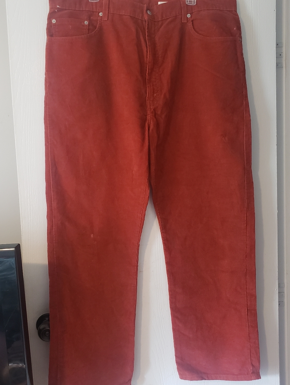Levi's 505 Men's Corduroy Pants in Burnt Orange Size 42×30